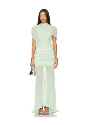 Amanda Uprichard Evianna Gown in Green. Size L. Also in XS, S, M, XL.