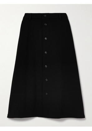Polo Ralph Lauren - Wool-crepe Midi Skirt - Black - US0,US2,US4,US6,US8,US10,US12,US14