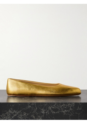Gabriela Hearst - Andre Metallic Leather Ballet Flats - Gold - IT36,IT37,IT37.5,IT38,IT38.5,IT39,IT39.5,IT40,IT41,IT42