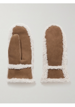 Yves Salomon - Shearling Mittens - Brown - One size