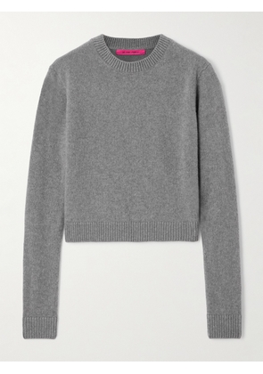 The Elder Statesman - Cropped Cashmere Sweater - Gray - x small,small,medium,large