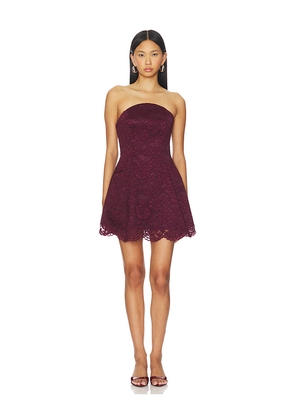 Amanda Uprichard x REVOLVE Romilly Dress in Wine. Size L. Also in M, S, XS.