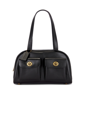 Coach Originals Twin Pocket Shoulder Bag in Black.