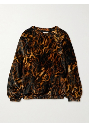 Isabel Marant - Dabia Leopard-print Velvet Sweatshirt - Animal print - FR 34,FR 36,FR 38,FR 40,FR 42,FR 44