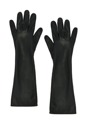 Bronx and Banco Faux Leather Gloves in Black. Size M/L. Also in XS/S.