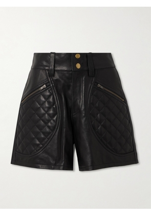 Isabel Marant - Candice Quilted Leather Shorts - Black - FR 34,FR 36,FR 38,FR 40,FR 42