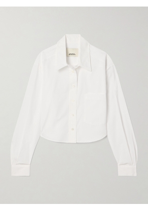 Isabel Marant - Fleora Cropped Cotton-poplin Shirt - White - FR 32,FR 34,FR 36,FR 38,FR 40,FR 42,FR 44