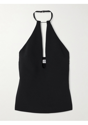 The Attico - Buckled Cady Halterneck Top - Black - IT36,IT38,IT40,IT42,IT44,IT46