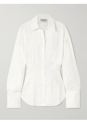 The Attico - Pleated Cotton-poplin Shirt - White - IT36,IT38,IT40,IT42,IT44,IT46