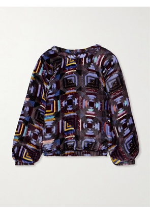 Isabel Marant - Dabia Printed Velvet Sweatshirt - Multi - FR 34,FR 36,FR 38,FR 40,FR 42,FR 44
