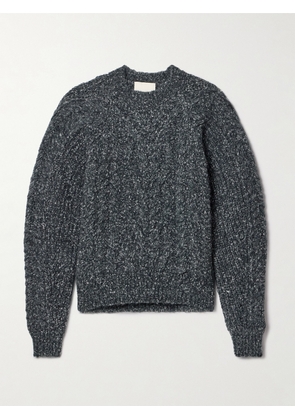 Isabel Marant - Kallie Cable-knit Bouclé Sweater - Gray - FR 34,FR 36,FR 38,FR 40,FR 42,FR 44
