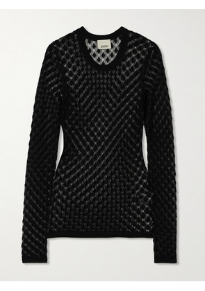 Isabel Marant - Zavia Open-knit Sweater - Black - FR 34,FR 36,FR 38,FR 40,FR 42,FR 44