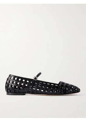 Aeyde - Uma Caged Cut-out Patent-leather Mary Jane Ballet Flats - Black - IT35,IT36,IT37,IT38,IT39,IT40,IT41,IT42