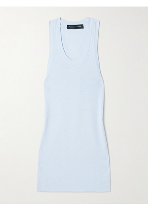 Proenza Schouler - Roberts Ribbed-knit Tank - Blue - x small,small,medium,large,x large