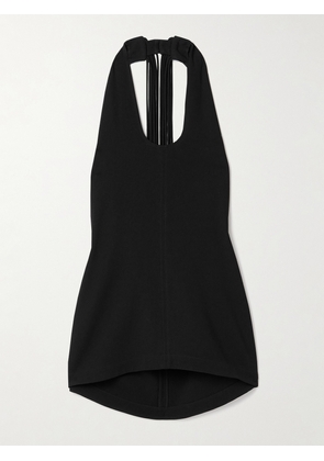 Proenza Schouler - Miller Fringed Crepe Halterneck Tank - Black - US0,US2,US4,US6,US8,US10,US12