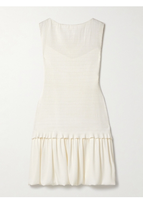 Proenza Schouler White Label - Martine Convertible Plissé-crepe Mini Dress - US0,US2,US4,US6,US8,US10,US12