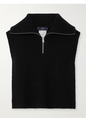 Arch4 - Jetta Ribbed Cashmere Half-zip Snood - Black - One size