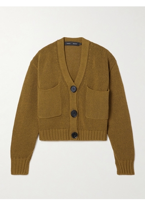 Proenza Schouler - Sofia Cropped Cotton-blend Cardigan - Yellow - x small,small,medium,large,x large