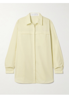 Proenza Schouler White Label - Rose Wool-blend Twill Shirt - Yellow - US0,US2,US4,US6,US8,US10,US12