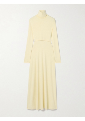 Proenza Schouler White Label - Cutout Jersey Maxi Dress - Yellow - x small,small,medium,large,x large