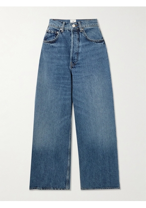 Anine Bing - Rick Cropped High-rise Wide-leg Jeans - Blue - 24,25,26,27,28,29,30,31,32