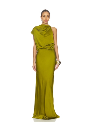 EAVES Noss Gown in Green. Size L. Also in XS, XXS.