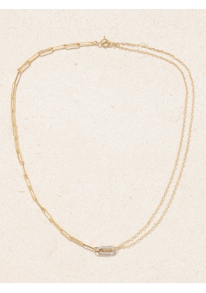 Yvonne Léon - 18-karat Yellow And White Gold Diamond Necklace - One size