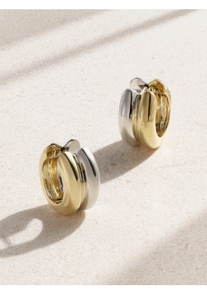 Yvonne Léon - Paire De Créoles Bouées 9-karat White And Yellow Gold Earrings - One size
