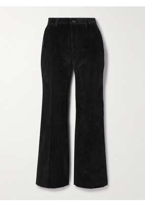 BALLY - Cotton-corduroy Flared Pants - Black - IT36,IT38,IT40,IT42,IT44,IT46,IT48