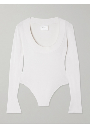 Galvan - Sasha Knitted Bodysuit - White - x small,small,medium,large,x large