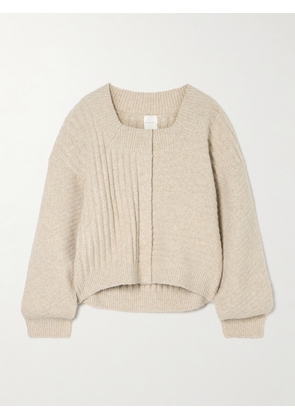 Deiji Studios - Recycled Ribbed-knit Cardigan - Off-white - xx small,x small,small,medium,large