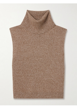 LESET - Zoe Cropped Knitted Turtleneck Sweater - Neutrals - x small,small,medium,large,x large