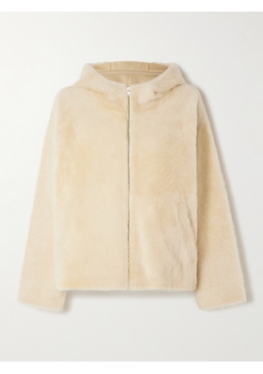 Yves Salomon - Hooded Shearling Jacket - Neutrals - FR 36,FR 38,FR 40,FR 42