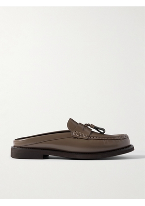 Brunello Cucinelli - Bead-embellished Leather Loafers - Brown - IT36,IT37,IT37.5,IT38,IT38.5,IT39,IT39.5,IT40,IT41