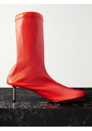 Jil Sander - Leather Ankle Boots - Red - IT35,IT35.5,IT36,IT36.5,IT37,IT37.5,IT38,IT38.5,IT39,IT39.5,IT40,IT40.5,IT41