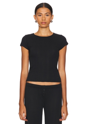 Cou Cou Intimates The Regular Baby Tee in Black. Size S. Also in XS.