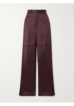 Jil Sander - Satin-twill Straight-leg Pants - Purple - FR 32,FR 34,FR 36,FR 38,FR 40,FR 42,FR 44