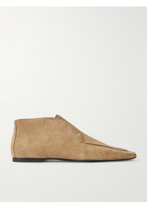 TOTEME - The Desert Suede Ankle Boots - Brown - IT35,IT36,IT37,IT38,IT39,IT40,IT41,IT42