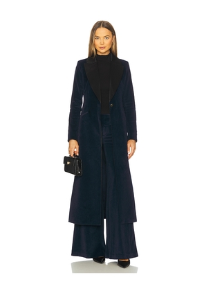 Alice + Olivia Theo Notch Collar Coat in Blue. Size S. Also in XS.