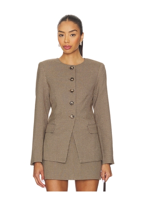 ASTR the Label Bellmere Jacket in Brown. Size L. Also in S, XL, XS.