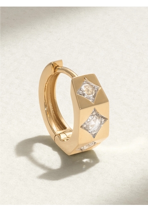 Marie Lichtenberg - Ecrou Petite 18-karat Gold Diamond Single Hoop Earring - One size