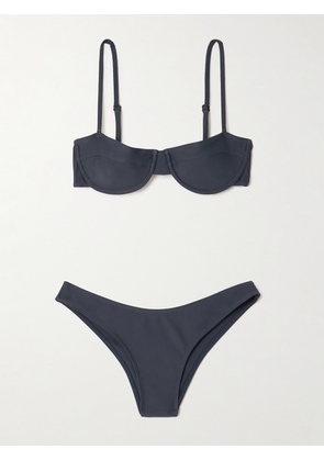 Faithfull - Farrah And Bebe Stretch-econyl® Balconette Bikini - Gray - x small,small,medium,large,x large,xx large