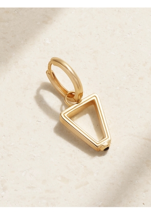 Marie Lichtenberg - Triangle Baby 18-karat Gold Sapphire Single Hoop Earring - One size