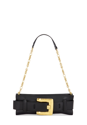 BALMAIN Anthem Clutch in Black.