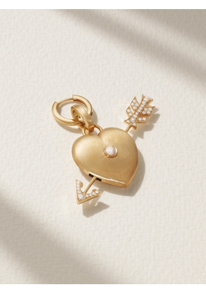 Marie Lichtenberg - Cœur Percé Convertible 18-karat Gold Diamond Single Hoop Earring - One size