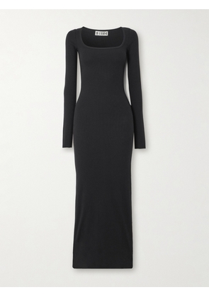 ÉTERNE - Ribbed Stretch-jersey Maxi Dress - Black - x small,small,medium,large,x large
