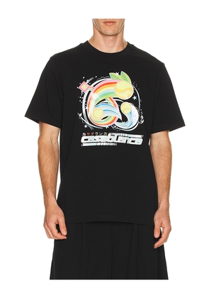 Casablanca Manga Tennis Ball T-Shirt in Black. Size L. Also in S, M.
