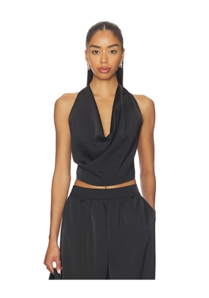 ALL THE WAYS Calianna Halter Top in Black. Size L. Also in XS, M, XL.