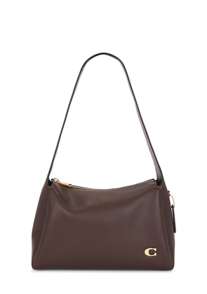 Coach Pebble Lola Shoulder Bag in Brown.