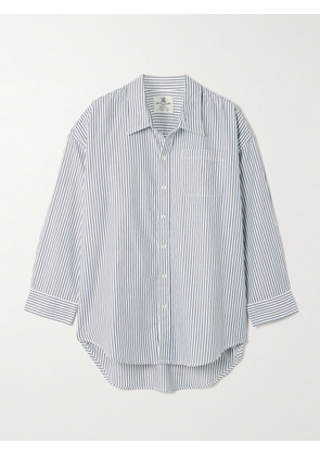 DENIMIST - Striped Cotton Shirt - Blue - xx small,x small,small,medium,large,x large